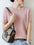 Knitted Short Sleeve Loose T-shirt Inner Wear Sweater Non-cashmere Bottoming Shirt