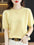 Knitted Short Sleeve Loose T-shirt Inner Wear Sweater Non-cashmere Bottoming Shirt