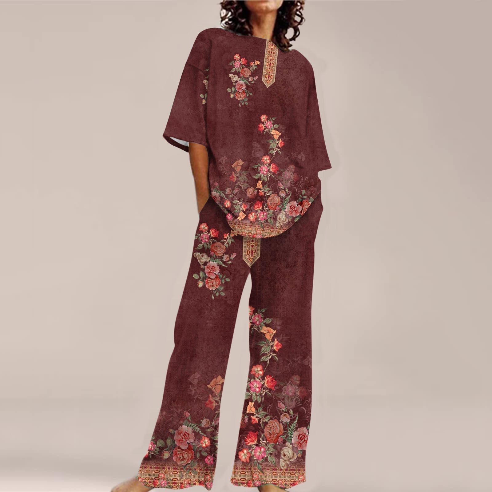 Fashion Personalized Women's 3D Printed Short Sleeve Suit