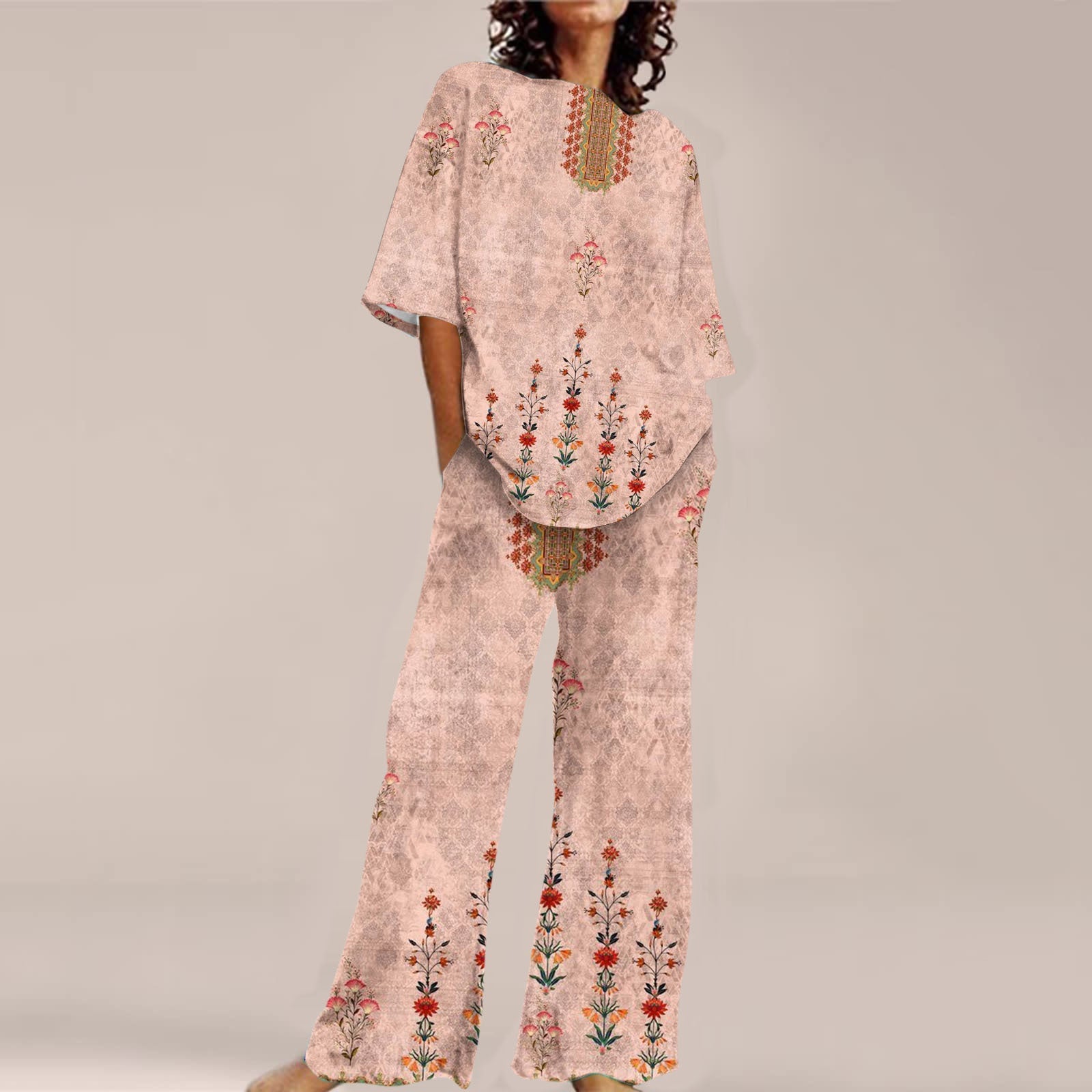 Fashion Personalized Women's 3D Printed Short Sleeve Suit