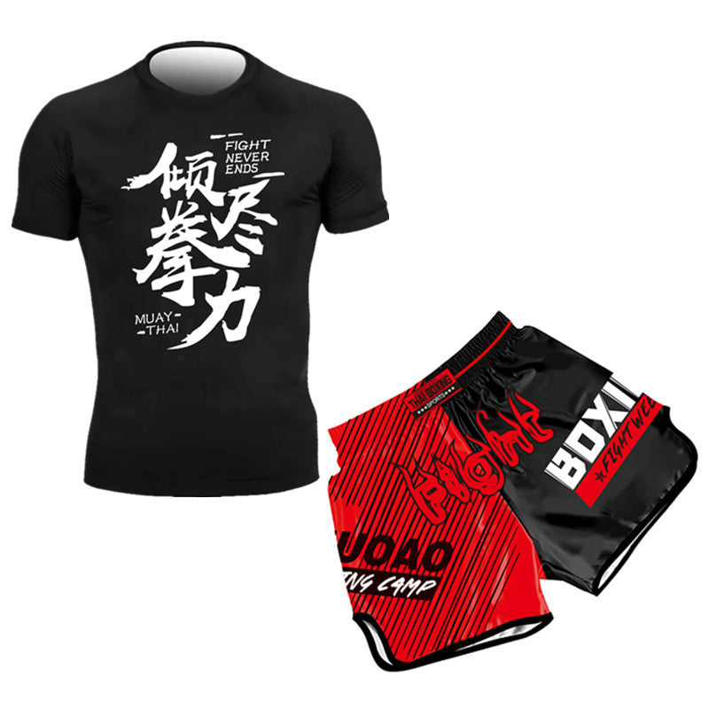 Muay Thai Shorts Clothes For Sanda Boxing Costume Children's Clothes For Sanda Fighting Shorts Muay Thai Free Fight Tights Suit