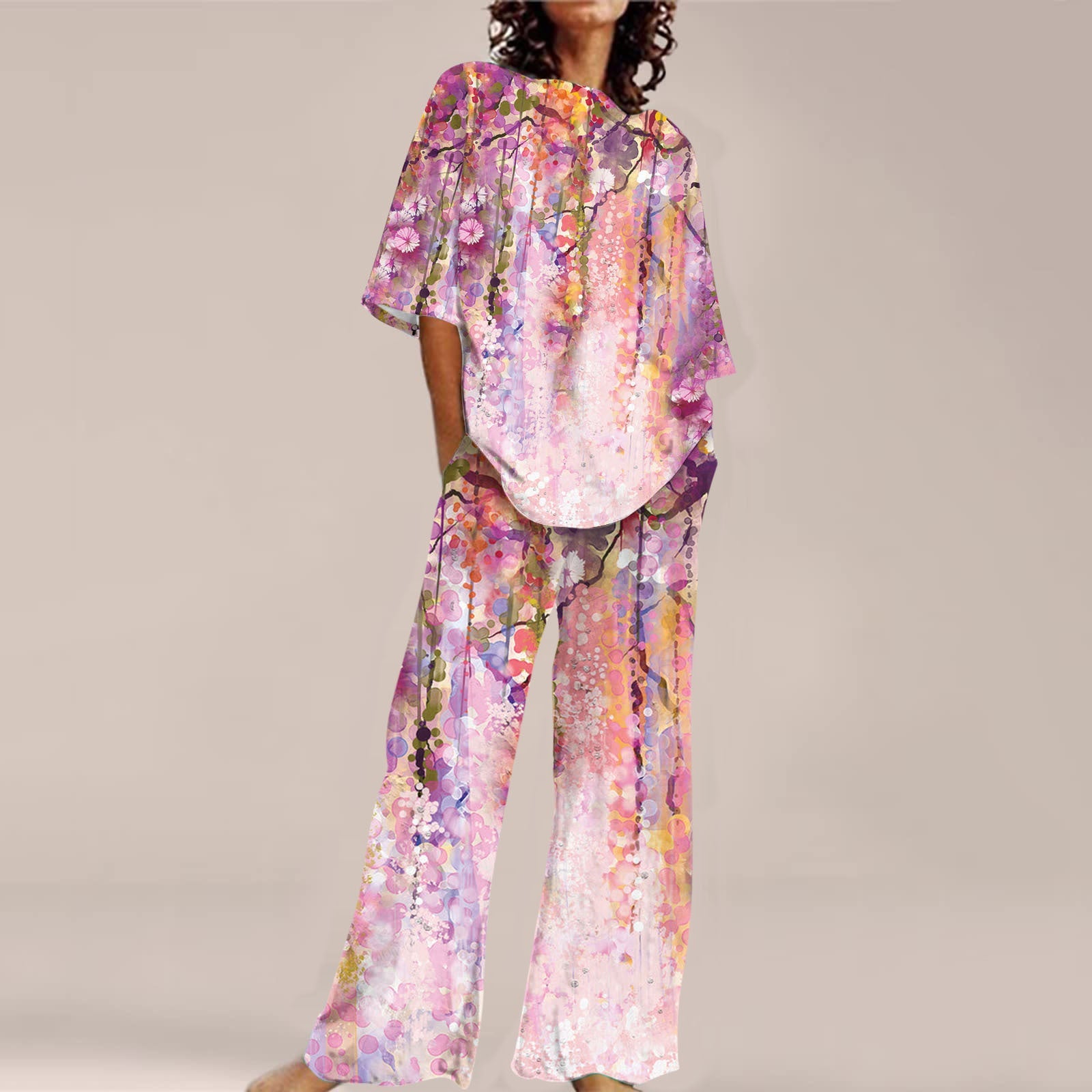 Fashion Personalized Women's 3D Printed Short Sleeve Suit