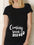Black Pregnancy Shirt Maternity Cute Baby Print O-Neck Short
