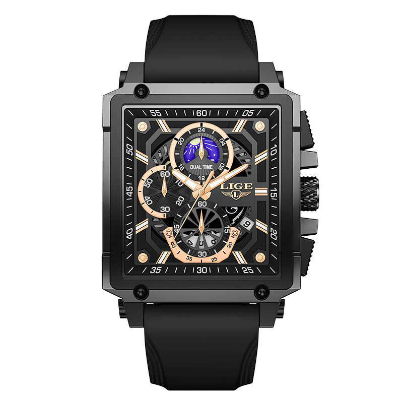 Fashion Design Waterproof New Quartz Square Watch