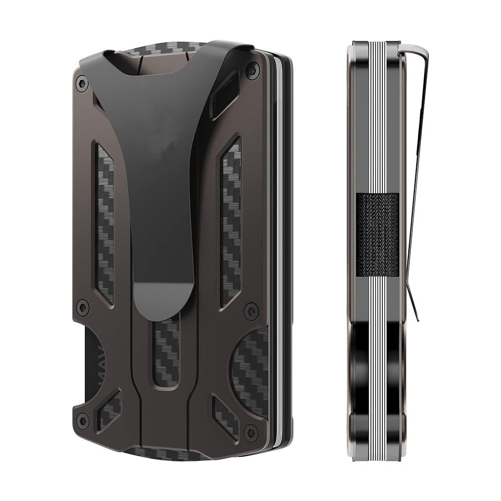 Fashion Personality Aluminum Alloy Men's Wallet Card