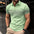 Men's Zipper Polo Shirt Casual Short Sleeve