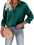 Women's Satin Top Long Sleeve Button Shirt Autumn