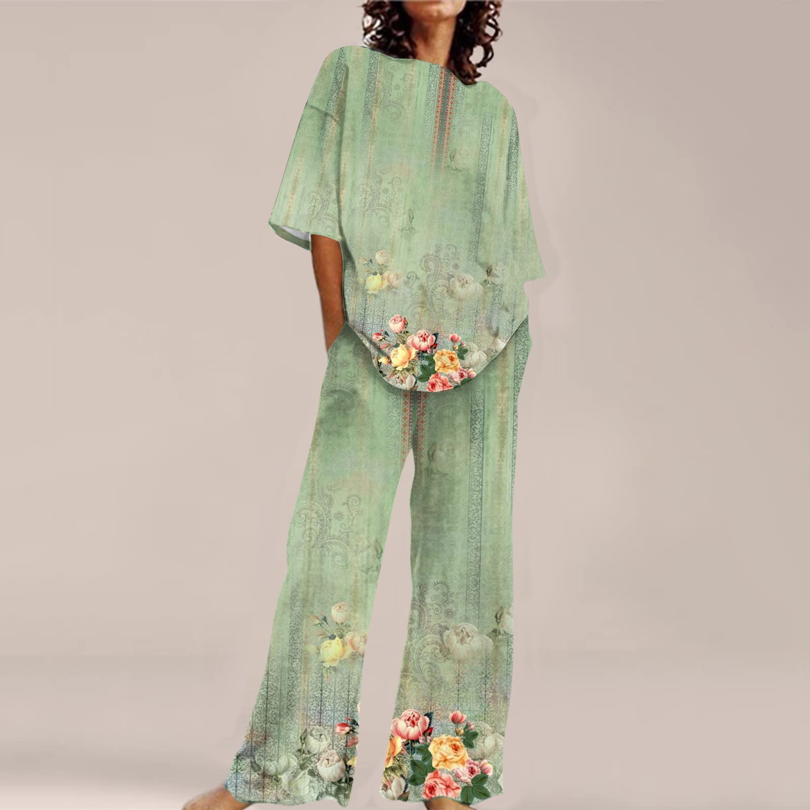 Fashion Personalized Women's 3D Printed Short Sleeve Suit