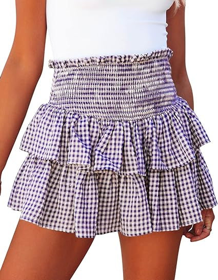 Cake Plaid Fashion Skirt