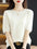 Knitted Short Sleeve Loose T-shirt Inner Wear Sweater Non-cashmere Bottoming Shirt