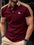 New European And American Men's Daily Casual Printing Lapel Short Sleeve
