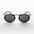 90s Oval Goth Sunglasses with Floating Brow line - Oswald