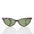 Cat Eye Vintage Sunglass with Raised Browline - Raga