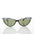 Cat Eye Vintage Sunglass with Raised Browline - Raga