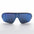Mirror Wraparound Lens 80s Futuristic Sunglasses - Renoir