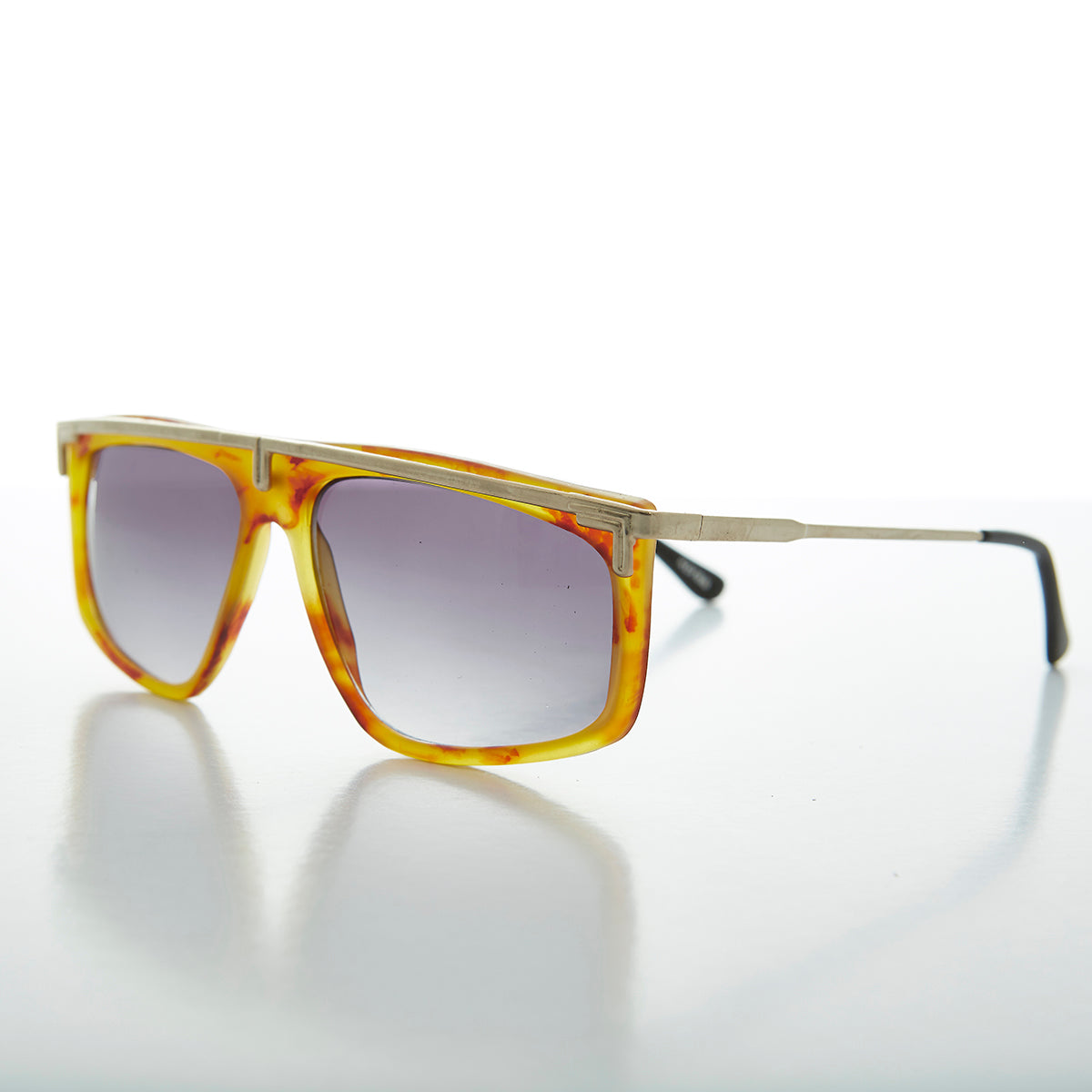 80s Hip Hop Flat Top Vintage Sunglass - Rome