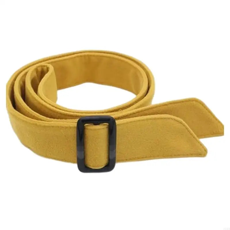 652F Women Wide Waist Belt Waistband Outerwear for Woolen Coat Multicolored Winter Coat Waist Belt with Buckle