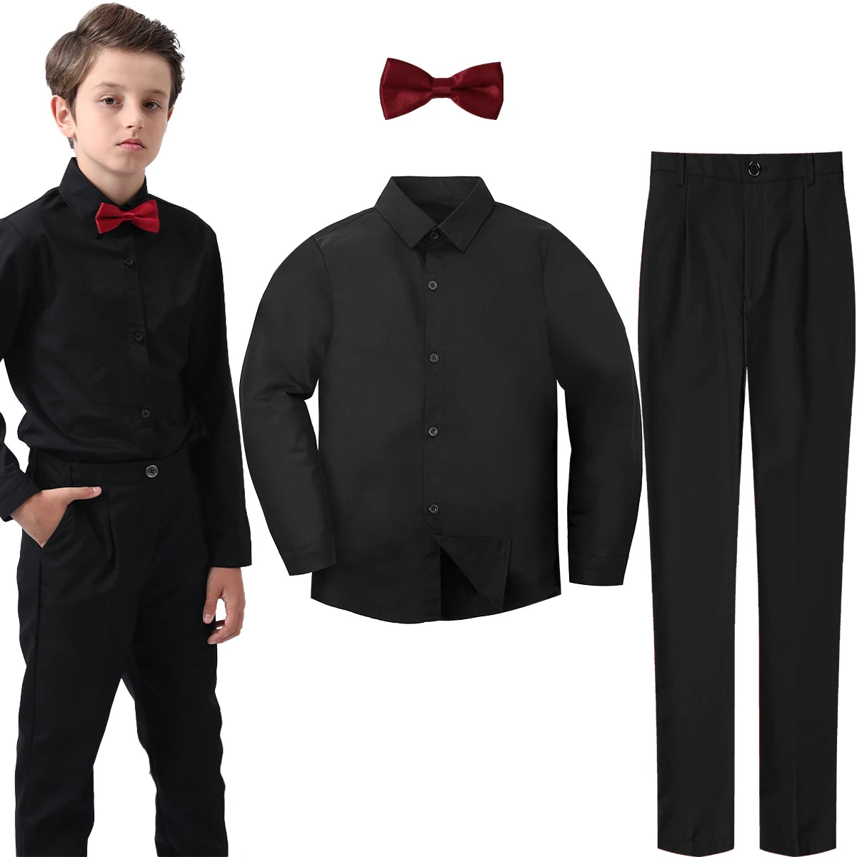 kids Suit Boys Wedding Outfit Teenager Flower Formal Easter Party Gift Graduation Ceremony Birthday Photography Daily Clothes