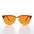 Amber Lens Half Frame Square Vintage Deadstock Sunglass - Sasha