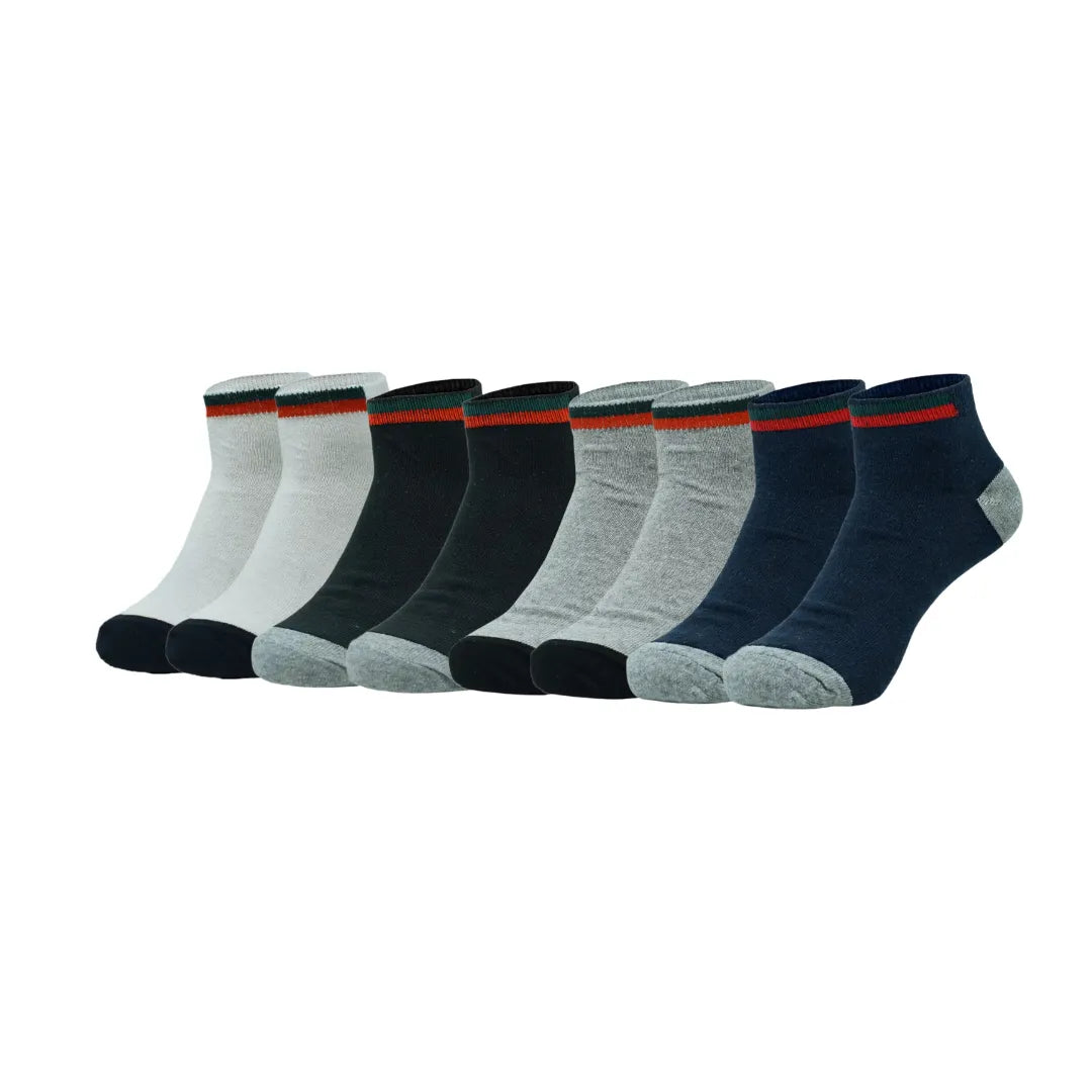 12 Pairs Ankle Socks 9-11 , 10-13 (8 styles) Active , Unisex