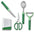 Kitchen Gadgets 5-piece Set Fruit Knife Household Paring Knife Egg Beater Melon Planing Combination Storage