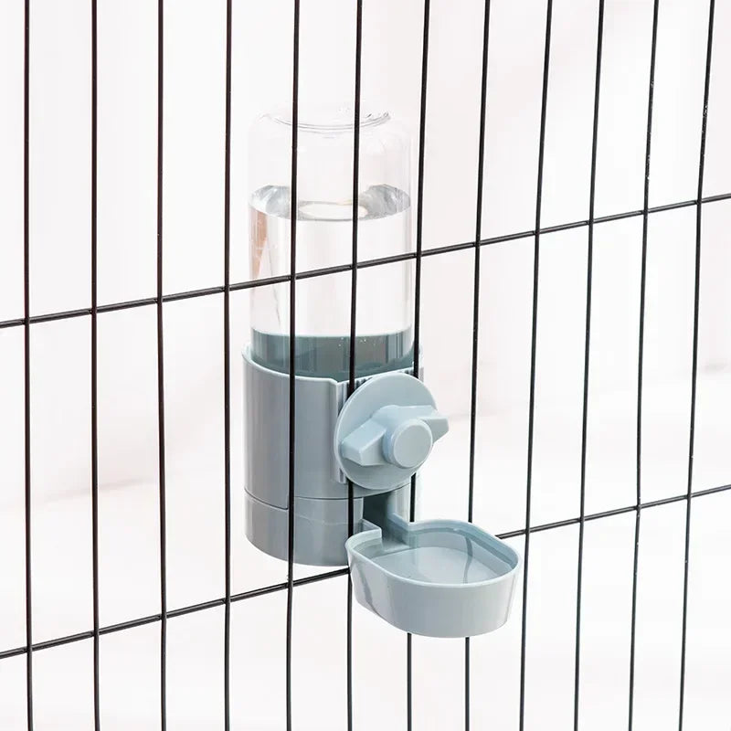 Pet Feeding Product For Puppy Cats Rabbit Birds - Automatic Cage Hanging Bowl, Water Bottle, Food Container Dispenser