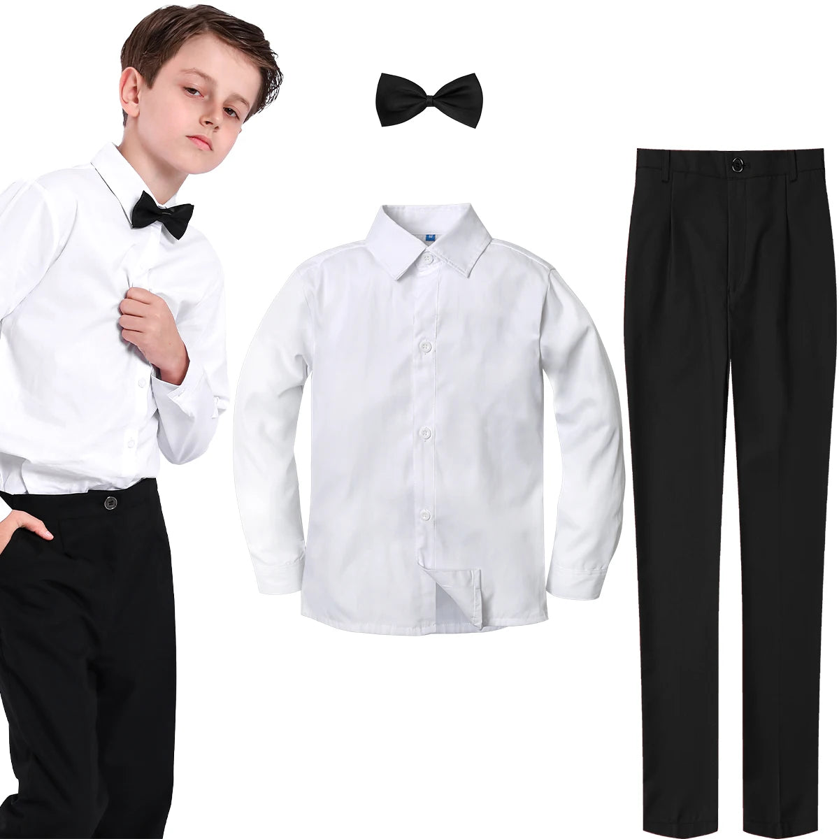 kids Suit Boys Wedding Outfit Teenager Flower Formal Easter Party Gift Graduation Ceremony Birthday Photography Daily Clothes