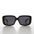 90s Large Rectangle Mod Bold Sunglasses - Tex
