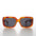 90s Large Rectangle Mod Bold Sunglasses - Tex