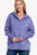 Zenana Half Snap Long Sleeve Hoodie with Kangaroo Pocket
