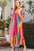 ODDI Striped Puff Sleeve Jumpsuit - Full Size Wide Leg Design