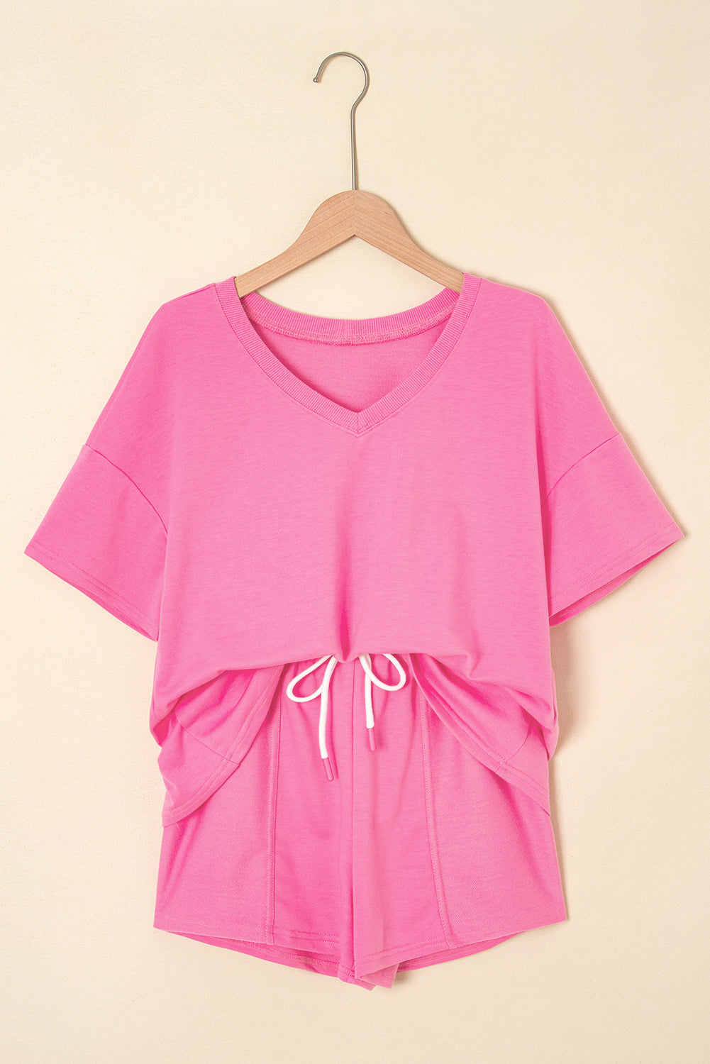 Avery Top and Patchwork Drawstring Shorts Set