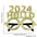 2024 New Year Party Funny Holiday Decorative Glasses Photo Props Glasses Frame
