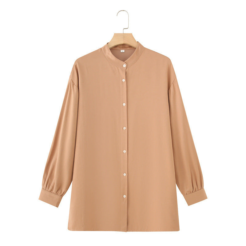 Long Sleeve Shirt Loose Wide Leg Pants Casual Two-piece Suit