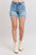 Judy Blue High Waist Western Embroidery Detail Cut Off Denim Shorts