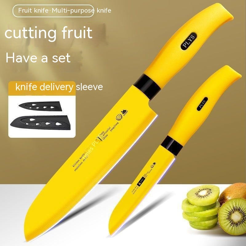 Stainless Steel Yellow Household Fruit Cutting Machine Kitchen Peel Knife Melon Portable