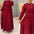 New Muslim Robe Solid Color With Belt Fashion Casual Dress