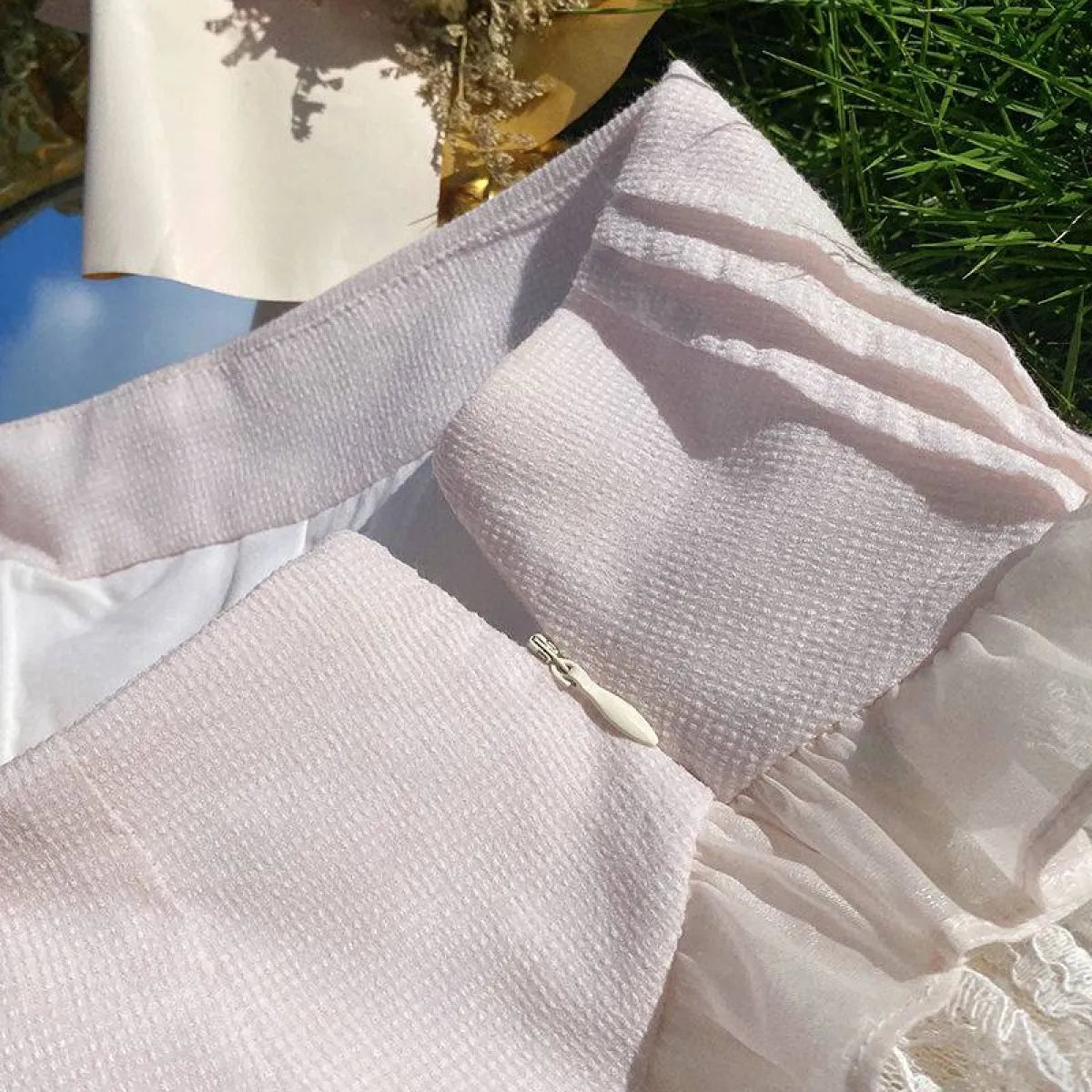 Angelic Lace Ruffle Mini Skirt