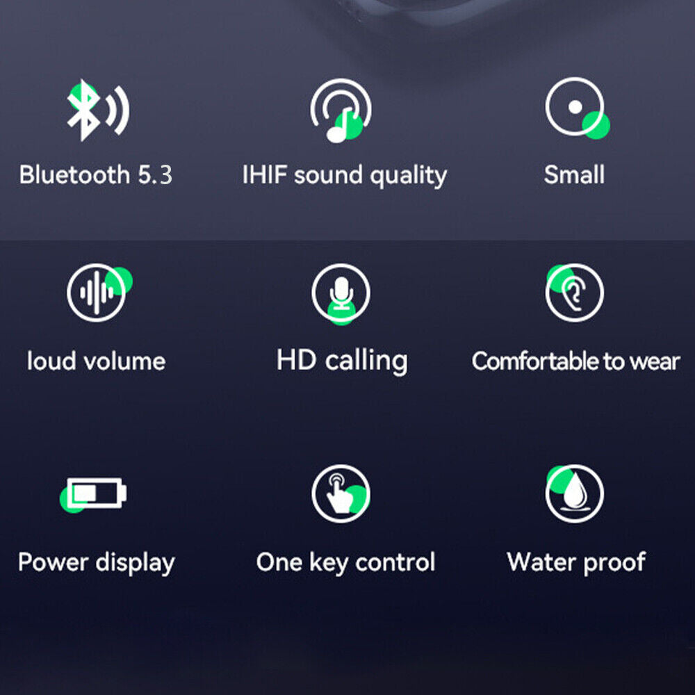 Bluetooth 5.3 Headphones In Ear Wireless TWS Sport Headphones IPX-5 With Microphone De