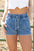 Braelynn Drawstring High Waist Casual Denim Shorts