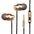 Metal Headphones Heat Tone In-ear Mobile Phone Headphones