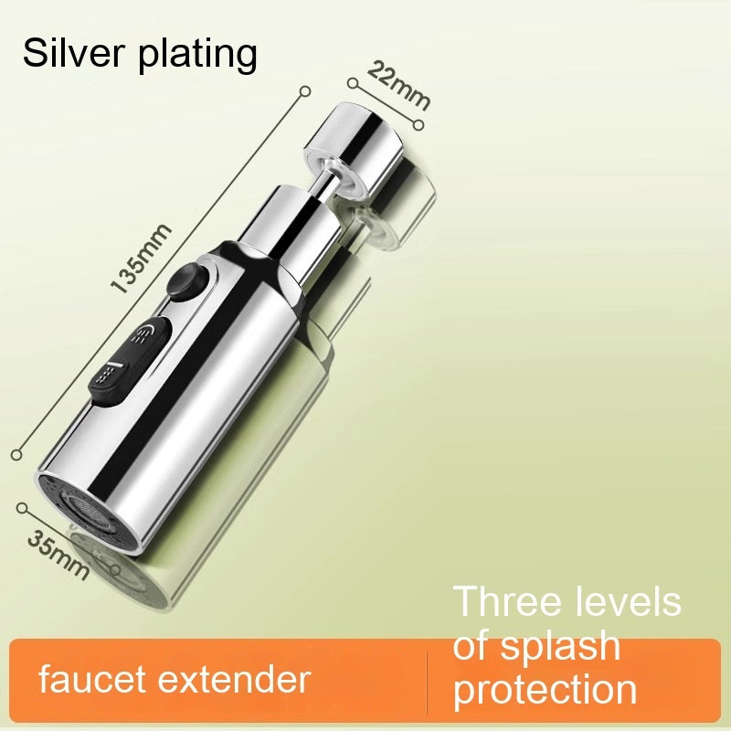 Kitchen Faucet Anti-splash Head Universal Rotating Supercharged Three-gear