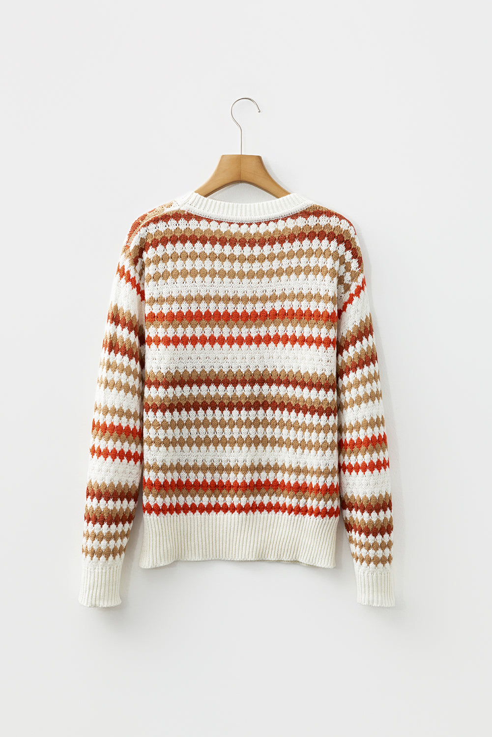 Jimena Patterned Drop Shoulder Sweater