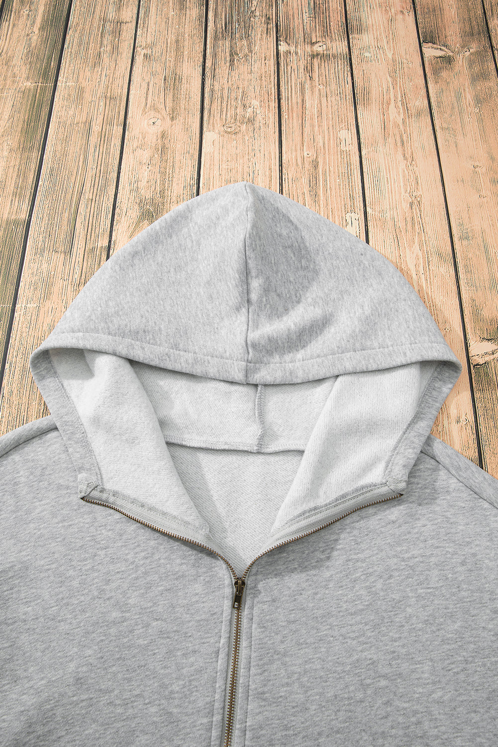 Kate Fleece Lined Half Zipper Kangaroo Pockets Loose Hoodie