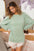 BiBi Slub Terry Puff Shoulder Sweatshirt