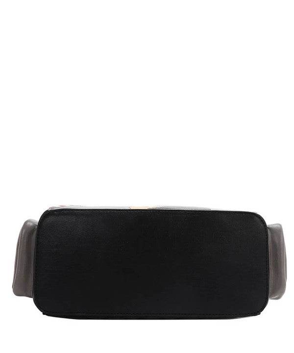 Nicole Lee USA Eco-Leather Handbag with Side Pockets