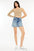Kancan Full Size Raw Hem High Waist Denim Shorts