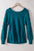 Lia Hollow-out Puffy Sleeve Knit Sweater