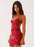Women's Sequined Embroidered Backless Sling Dress