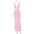 Hot Girl Close-fitting And Slim-fitting Pure Color Halter Sling Dress